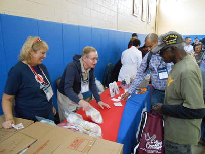 Veterans with Resource providers at Community Hope's Fifth Annual Veterans Stand Down